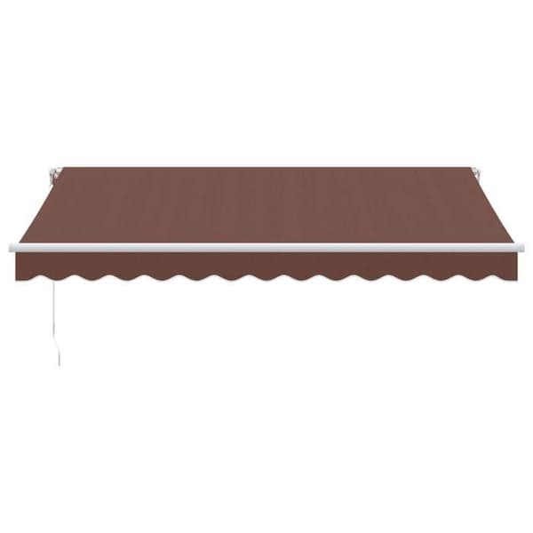 Maison Exclusive - Manuell retraktabel markis brun 350x250 cm