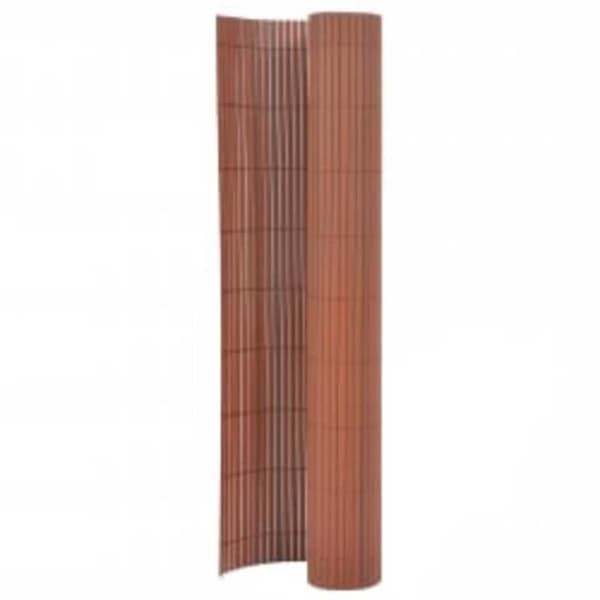 Maison Exclusive - Dobbelt-sidet havehegn 110x500 cm Brun