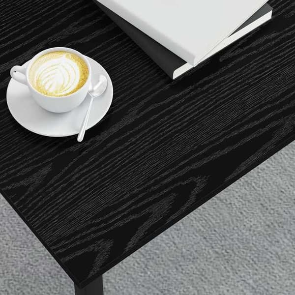 Maison Exclusive - Sofabord Eg sort 100 x 50 x 45 cm Ingeniørtræ