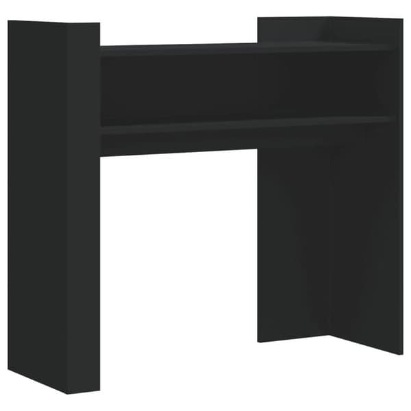 Maison Exclusive - Sort konsolbord 100x35x90 cm i ingeniørtræ