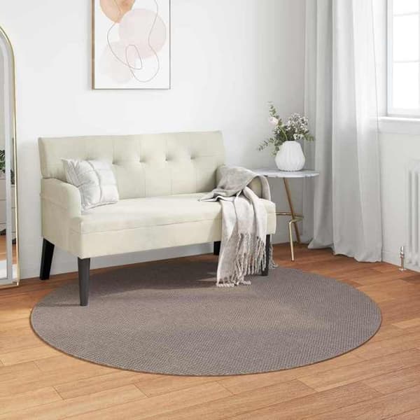 Indendørs tæppe - EKSKLUSIV HUS - LUGO - Ø 160 cm - Polyester - Skridsikker Mol