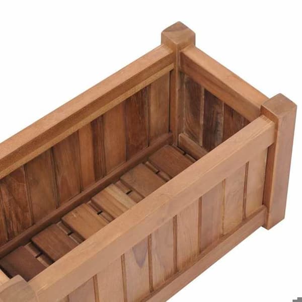 Maison Exclusive - Hævet seng 50x25x25 cm Solid teaktræ