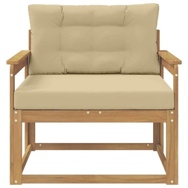 Maison Exclusive - Utomhussoffa i vit polyester