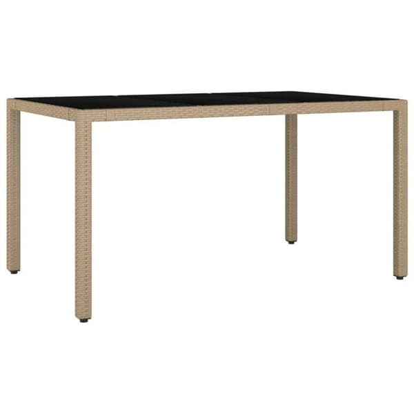 Maison Exclusive - Puutarhakalusteryhmä tyynyillä 5 kpl Beige polyrottinki