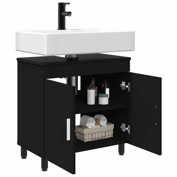 Maison Exclusive - Badeværelsesvaskeskab Sort 60 x 35 x 60 cm