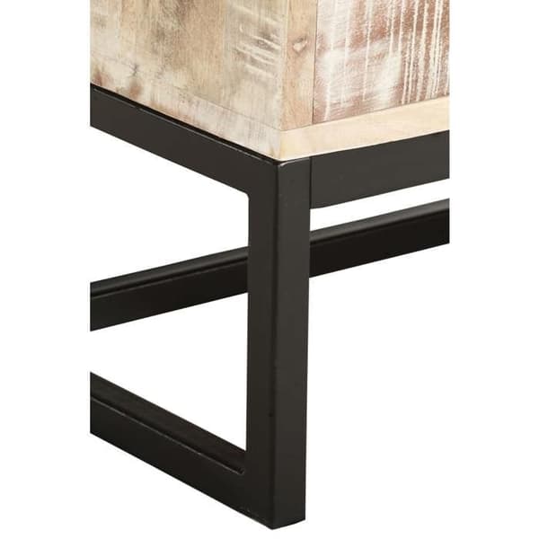 Maison Exclusive - Lavt bord Hvid 117x50x30 cm Solid akacietræ