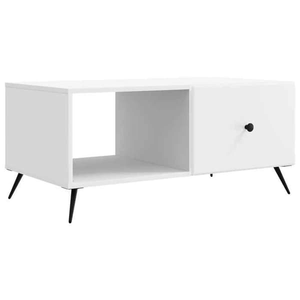 Maison Exclusive - Låg bord Vit 90 x 50 x 40 cm Ingenjörsträ