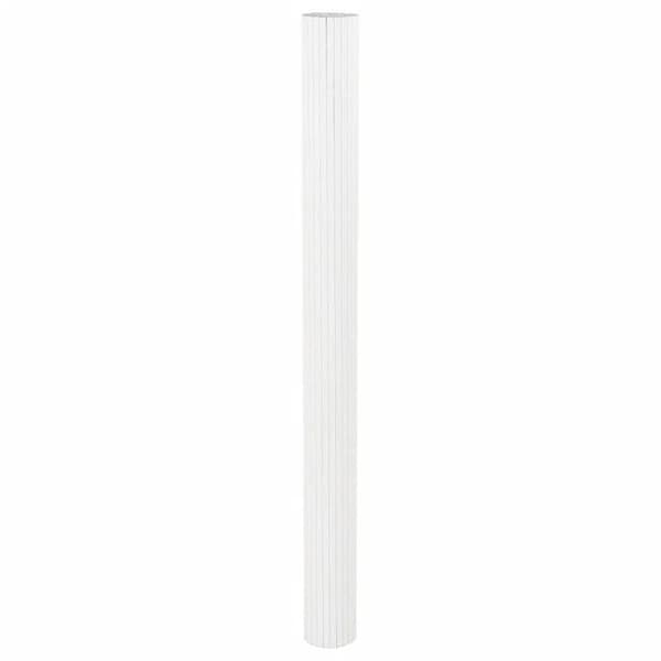 Maison Exclusive - Vit avskiljande vägg 800 cm bred, 165 cm hög, bambu
