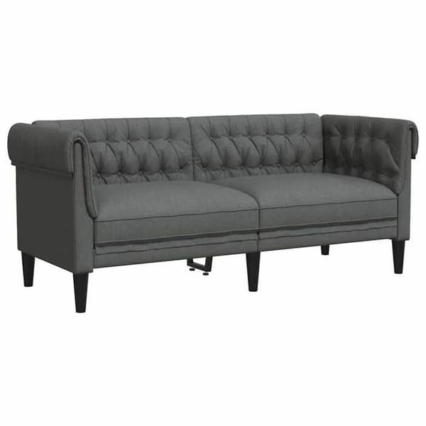 Maison Exclusive - Tummanharmaa sohva 182,5 x 74,5 x 74,5 cm Polyesteri