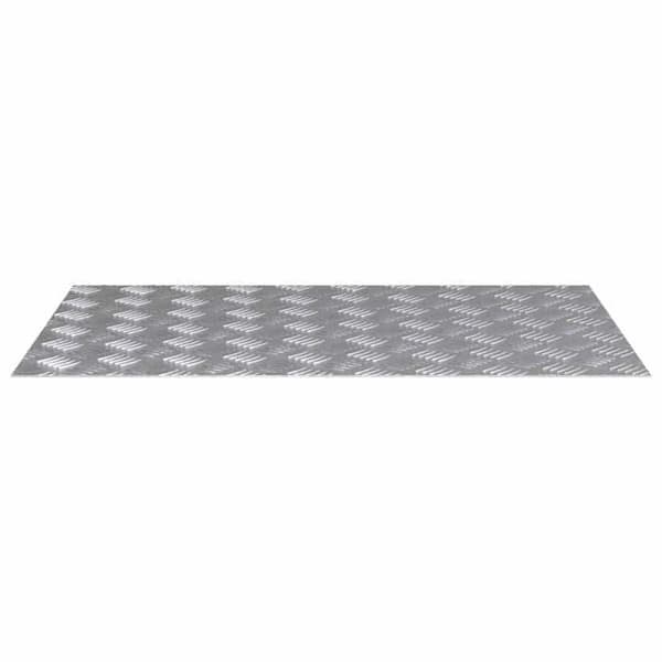 Maison Exclusive - Nez de marche 4 pc 80 x 50 cm Silver Aluminium Rektangulär Silver