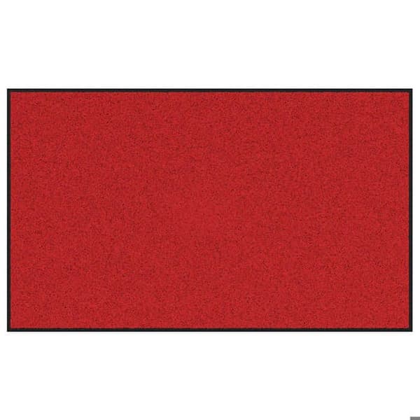Maison Exclusive - Punainen ja musta sisäänkäyntimatto 90 x 150 cm 100% polyamidia