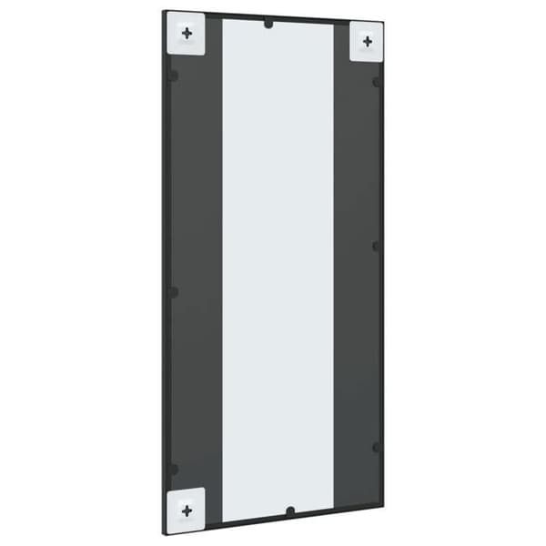 Maison Exclusive - Svart väggspegel 40x80 cm rektangulär järn