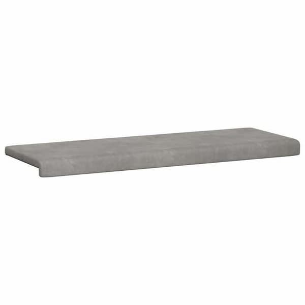 Maison Exclusive - Bænkpude i lys grå velour, dybde 35 cm