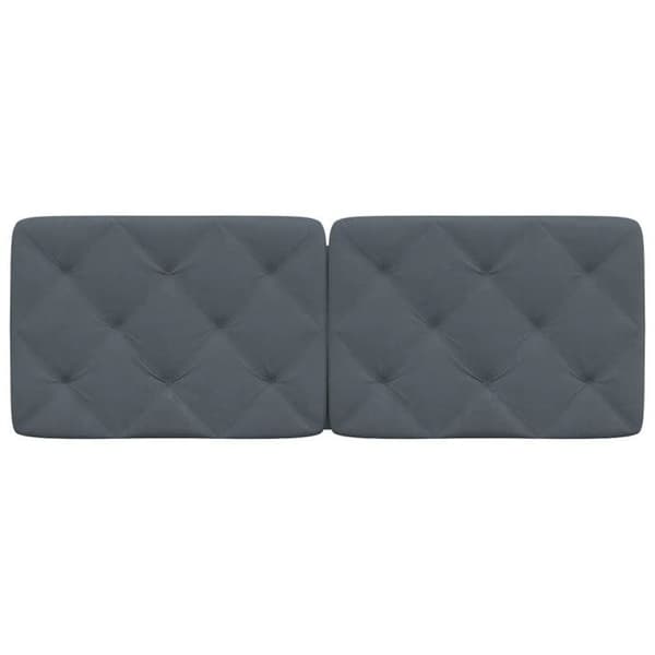Maison Exclusive - Mörkgrå sänggavelkudde 140 cm sammet