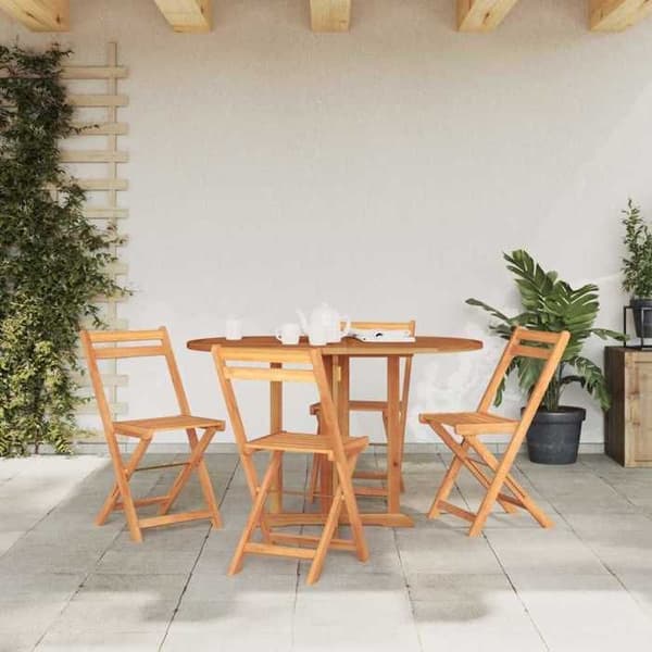 Maison Exclusive - Foldbart havebord sommerfugl 120x70x75 cm Solid teaktræ