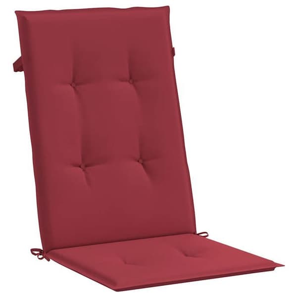 Stolepuder - EKSKLUSIV HUS - Høj ryg - Sæt af 4 - Bordeaux - UV-bestandig polyester Bordeaux