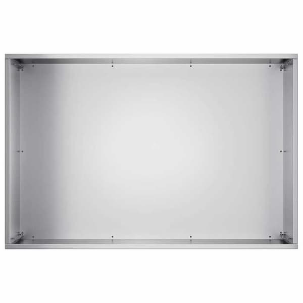 Maison Exclusive - Silverfärgad kruka för trädgård 60 x 40 x 40 cm Galvaniserat stål