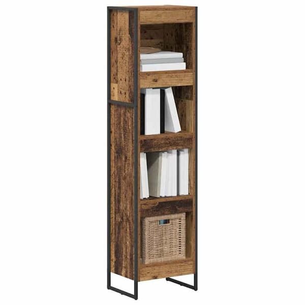 Maison Exclusive - Bibliotek 40 x 30 x 155 cm Ingenjörsträ Gamla trä