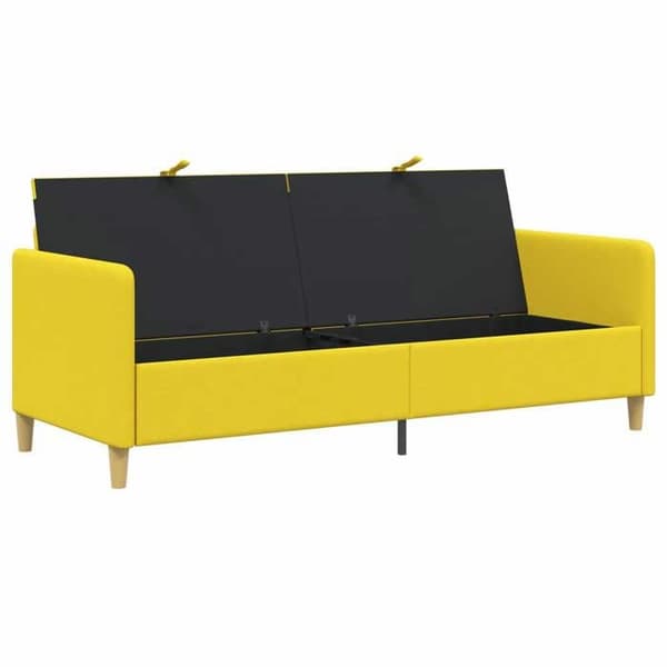 Maison Exclusive - Sohva säilytystilalla, vaaleankeltainen 192 x 78 x 87 cm Polyesteri
