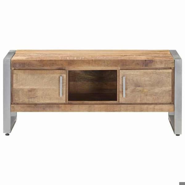 Maison Exclusive - Pöytä 95x50x40 cm Raaka mangopuu