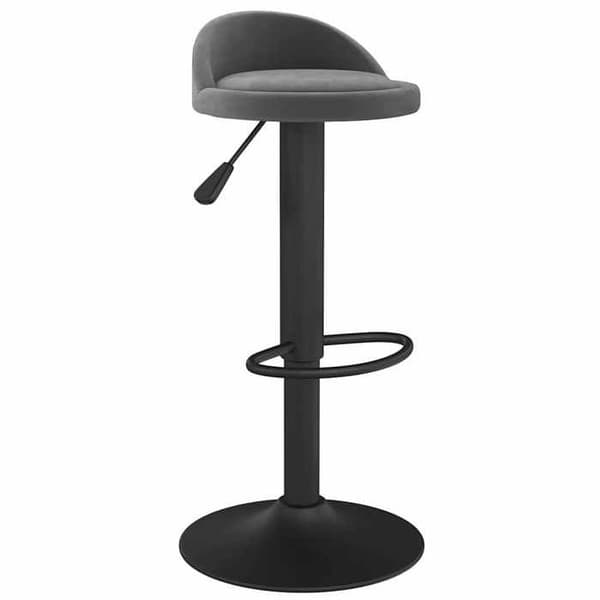 Maison Exclusive - Barstolar set om 2 mörkgrå sammet