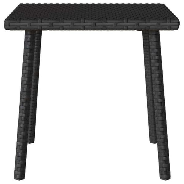 Maison Exclusive - Svart rektangulär trädgårdssoffbord 40x40x37 cm i rotting