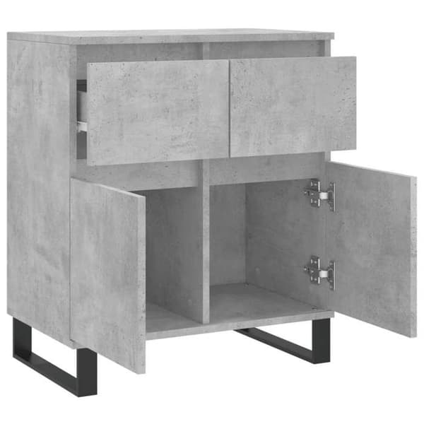 Maison Exclusive - Buffé Grå betong 60x35x70 cm Ingenjörsträ