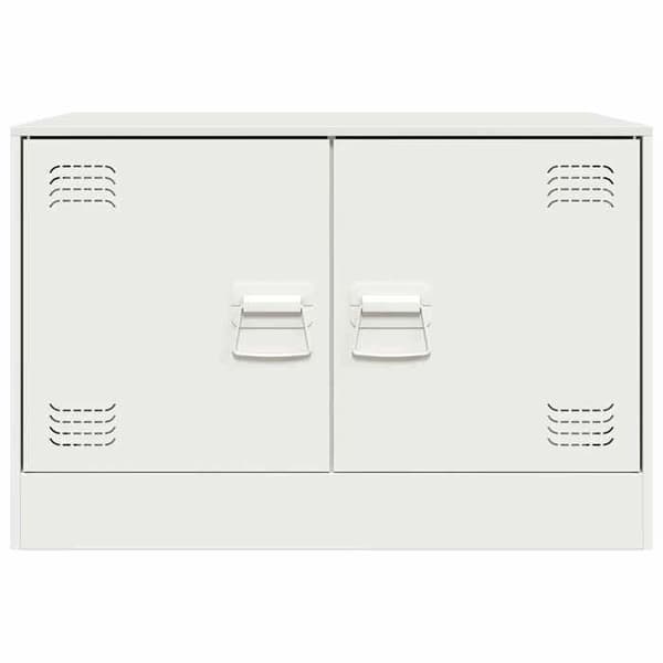 Maison Exclusive - TV-möbler 2 st vit 67x39x44 cm stål Vit