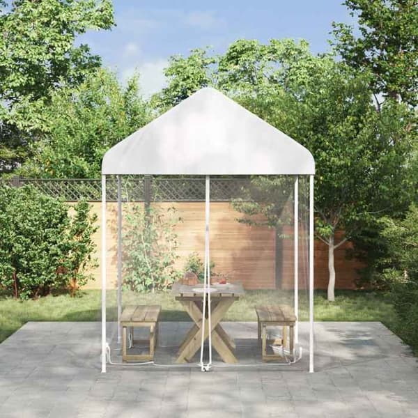 Maison Exclusive - Hyttysverkko gazebolle 220 mesh Valkoinen 2 x 2 x 2 m Polyesteri Vit