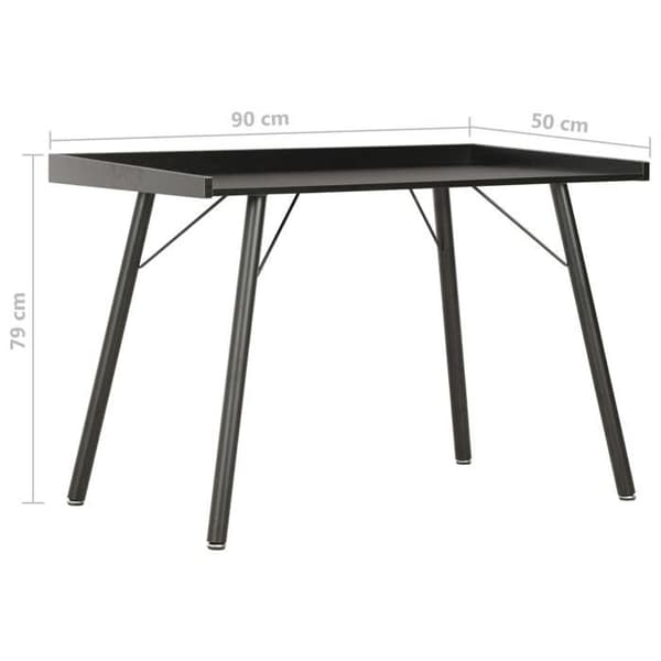Maison Exclusive - Sort Kontor 90x50x79 cm Svart