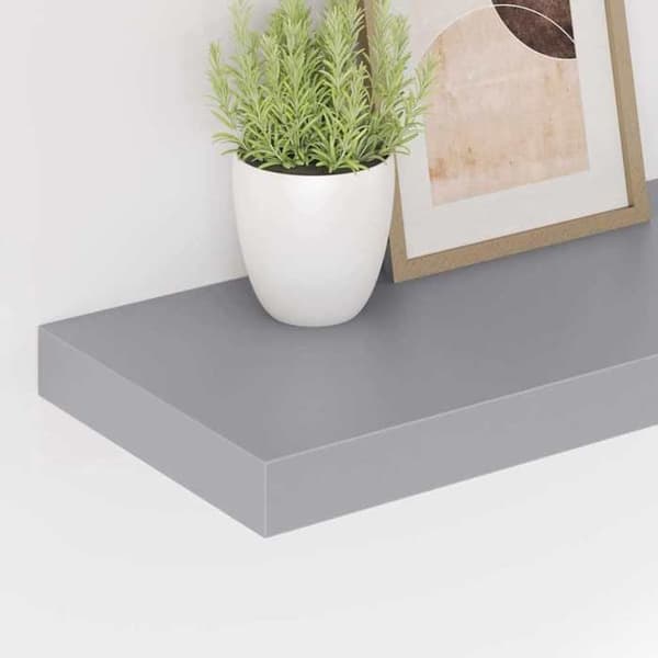 Maison Exclusive - Væghængt hylde grå 60x23,5x3,8 cm MDF