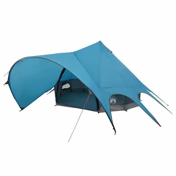 Maison Exclusive - Teepee-teltta 5 hengelle, sininen ja harmaa