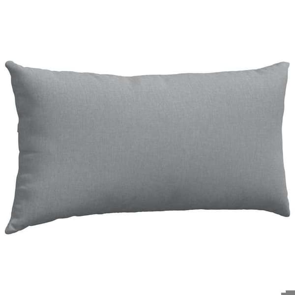 Soffkuddar - EXKLUSIV HEM - 80 x 40 cm - Ljusgrå - Polyester - Set om 2 avtagbara Ljusgrått