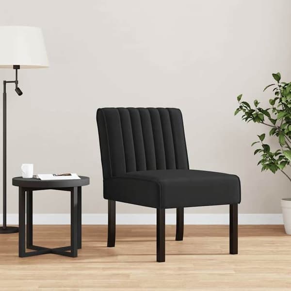 Maison Exclusive - Stol uden armlæn sort velour