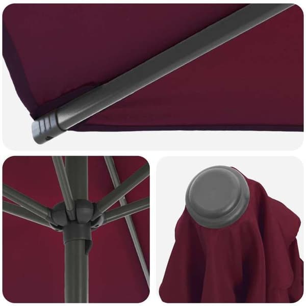 Maison Exclusive - Haveparasol med base 200 x 300 cm Polyester