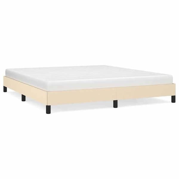 Maison Exclusive - Sengestel uden madras creme 180x200 cm stof