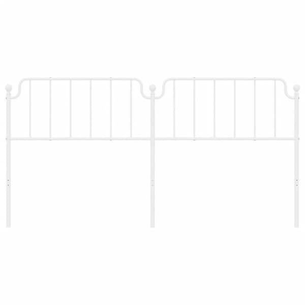 Maison Exclusive - Erstatnings hovedgærde metal hvid 200 cm