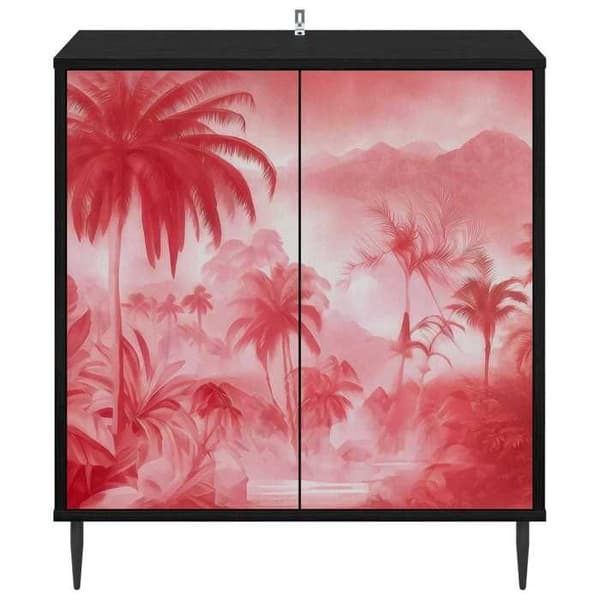 Maison Exclusive - Buffet AACHEN Sort eg 69 x 33 x 76 cm Ingeniørtræ