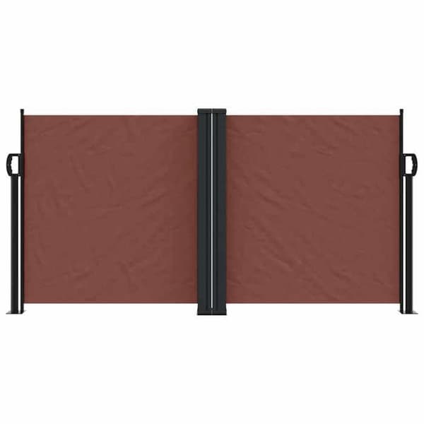 Maison Exclusive - Fällbart sidotak brun 120x1000 cm
