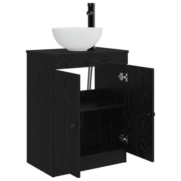 Maison Exclusive - Badeværelsesmøbel med sort vask 54 x 35 x 83 cm
