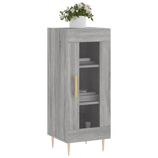 Maison Exclusive - Buffet Sonoma grå 34,5x34x90 cm Ingenjörsträ
