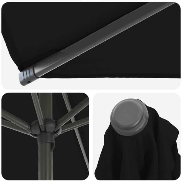 Maison Exclusive - Trädgårdsparasol med bas 270 x 270 cm Polyester