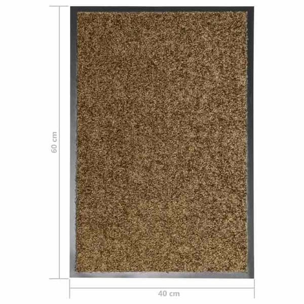 Maison Exclusive - Vaskbar dørmåtte Brun 40x60 cm brun