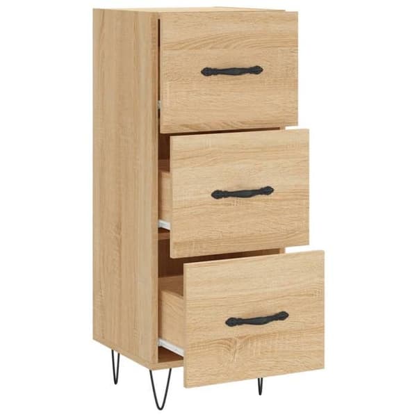 Maison Exclusive - Buffet Eg sonoma 34,5x34x90 cm Ingeniørtræ