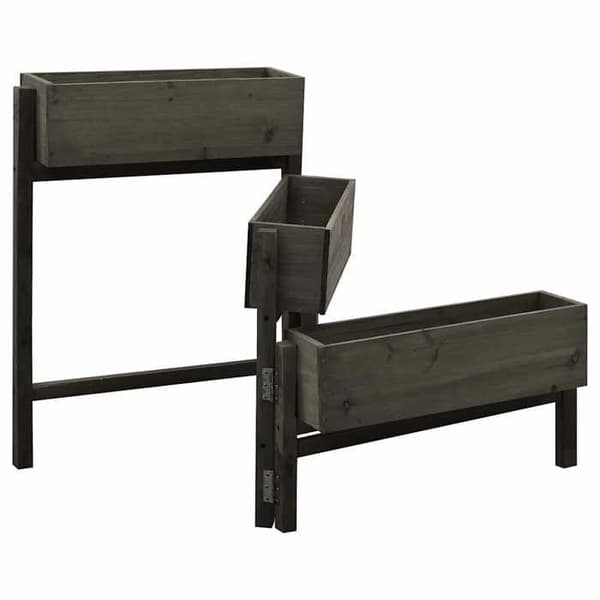 Maison Exclusive - Sammenklappelig havekasse Grå 60x14x75 cm Fyrretræ