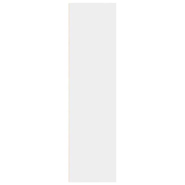 Maison Exclusive - Vit bibliotek 80x30x114 cm ingenjörsträ