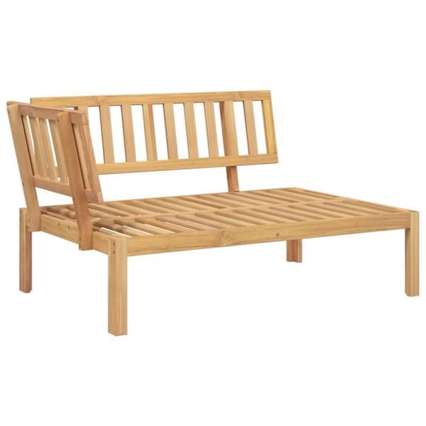 Hörnsoffa - EXKLUSIVT HEM - 2 delar - Massivt akaciaträ - Modulär design - Oljad finish