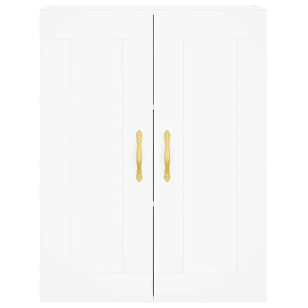 Maison Exclusive - Buffé hög Vit 69,5x34x180 cm Ingenjörsträ Vit