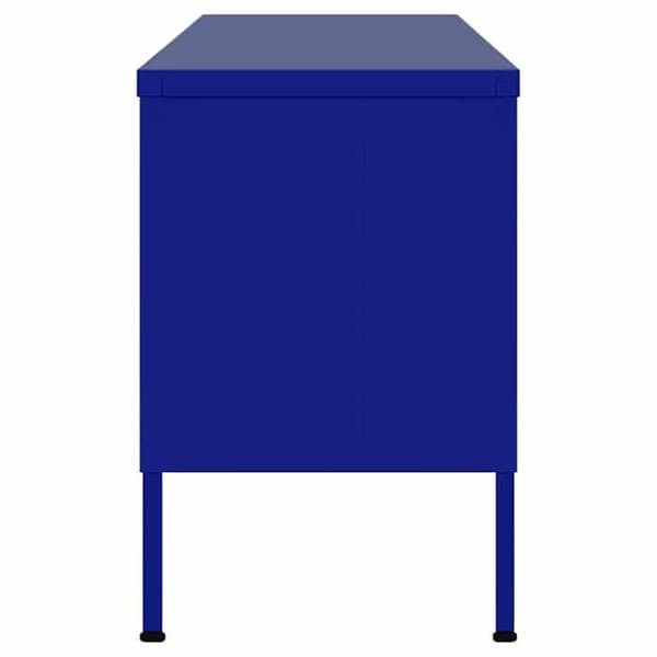 Maison Exclusive - TV-møbel Mørkeblå 105x35x50 cm Stål marinblå
