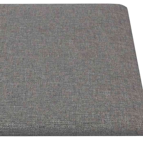 Maison Exclusive - Væghovedgærde 12 pc 60 x 30 cm Lys grå stof